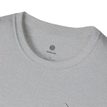 Abstract Line Art Vase T-Shirt — Minimalist Floral Face Graphic