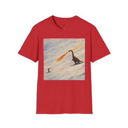 Whimsical Fire-Breathing dinosaur T-Shirt