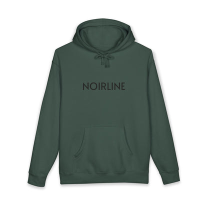 Noirline Hoodie — White Graphic Hoodie with 'NOIRLINE' Front Text