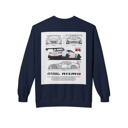 NISMO GT-R Illustration Crewneck Sweatshirt — "I don't chase trophies, I chase the feeling"