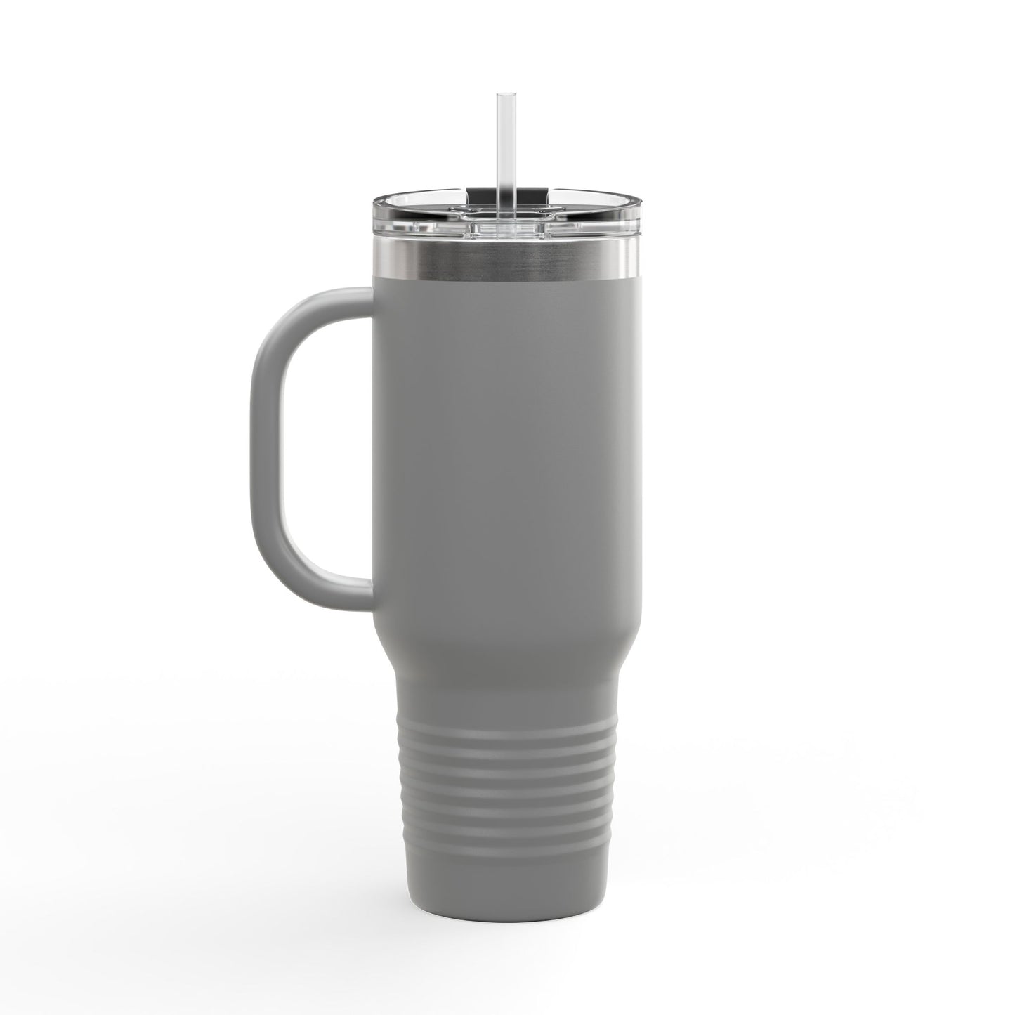 40oz Insulated Travel Mug – Double-Wall Stainless Tumbler with Straw & Handle