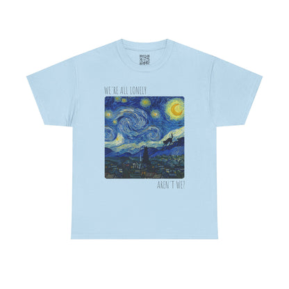 'We Are All Lonely' Vintage Van Gogh Style T-Shirt