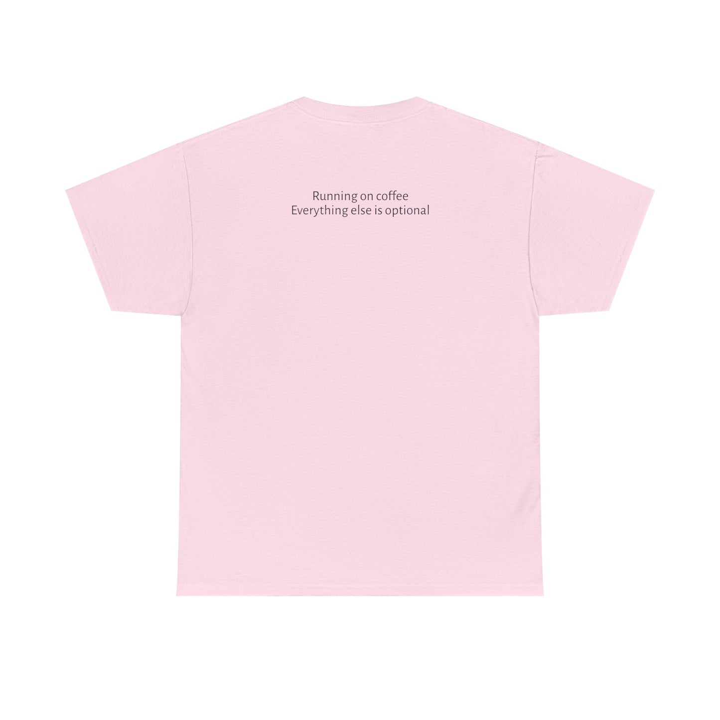 "Running on Coffee" Minimalist T-Shirt