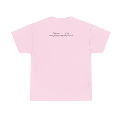 "Running on Coffee" Minimalist T-Shirt
