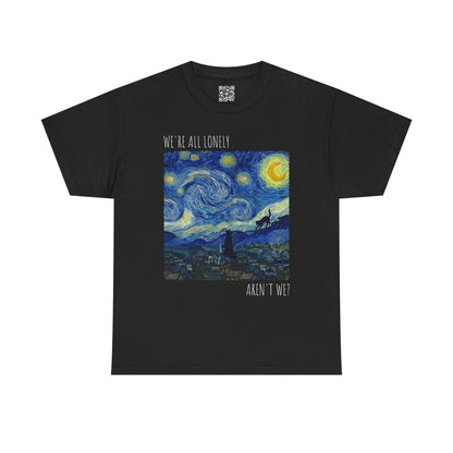 'We Are All Lonely' Vintage Van Gogh Style T-Shirt