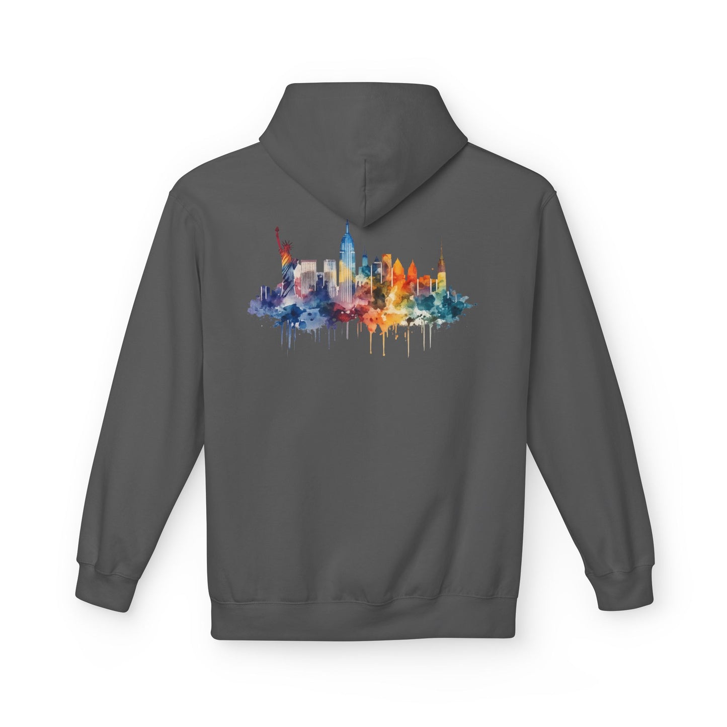 New York Skyline Watercolor Hoodie