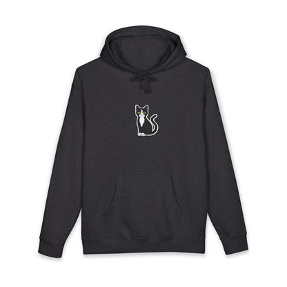 Minimal Cat Graphic Hoodie