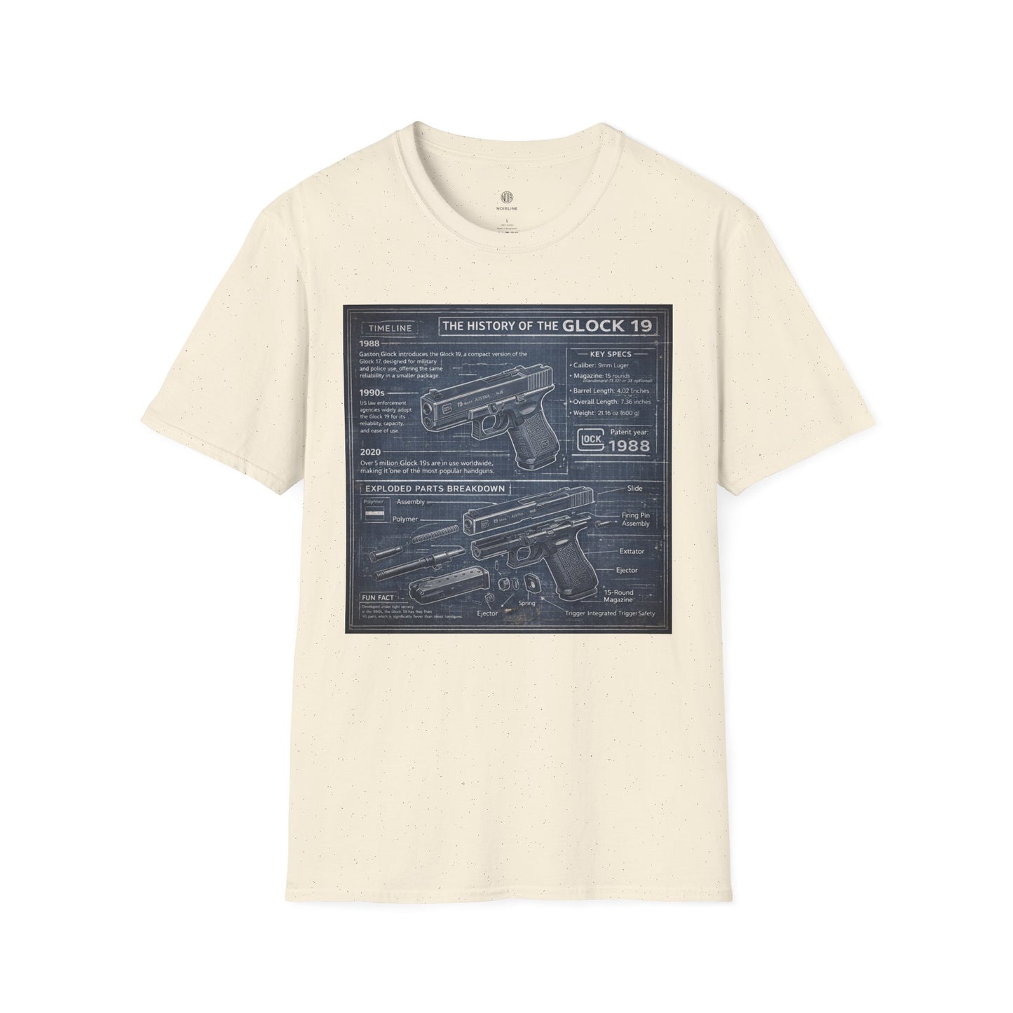 Glock 19 Blueprint T-Shirt