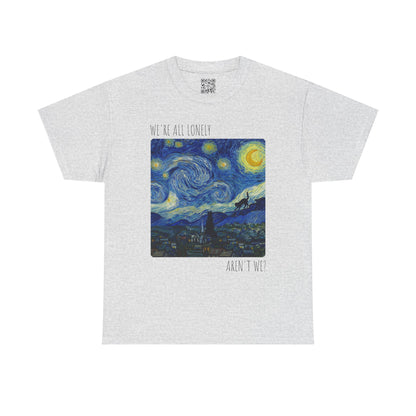 'We Are All Lonely' Vintage Van Gogh Style T-Shirt