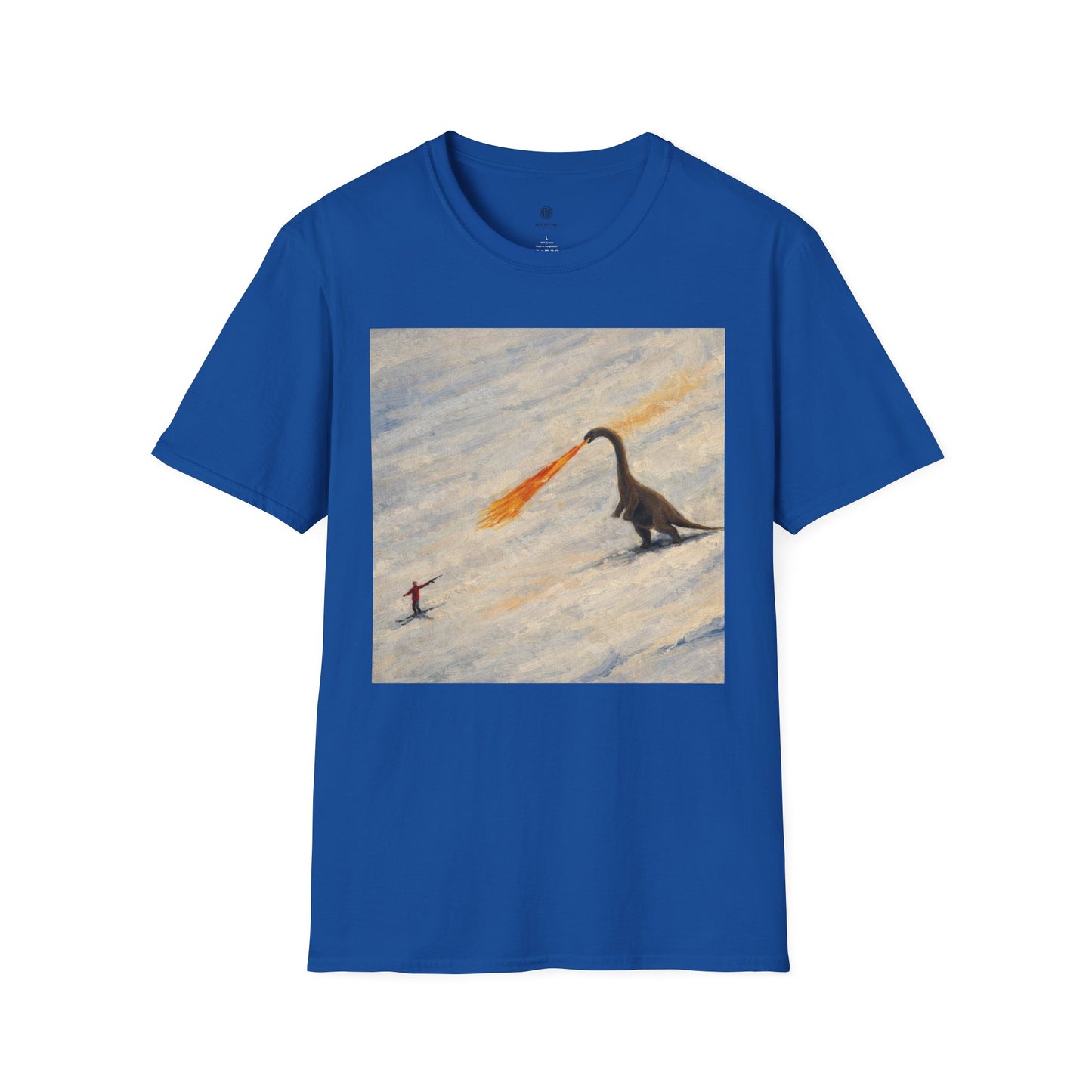 Whimsical Fire-Breathing dinosaur T-Shirt