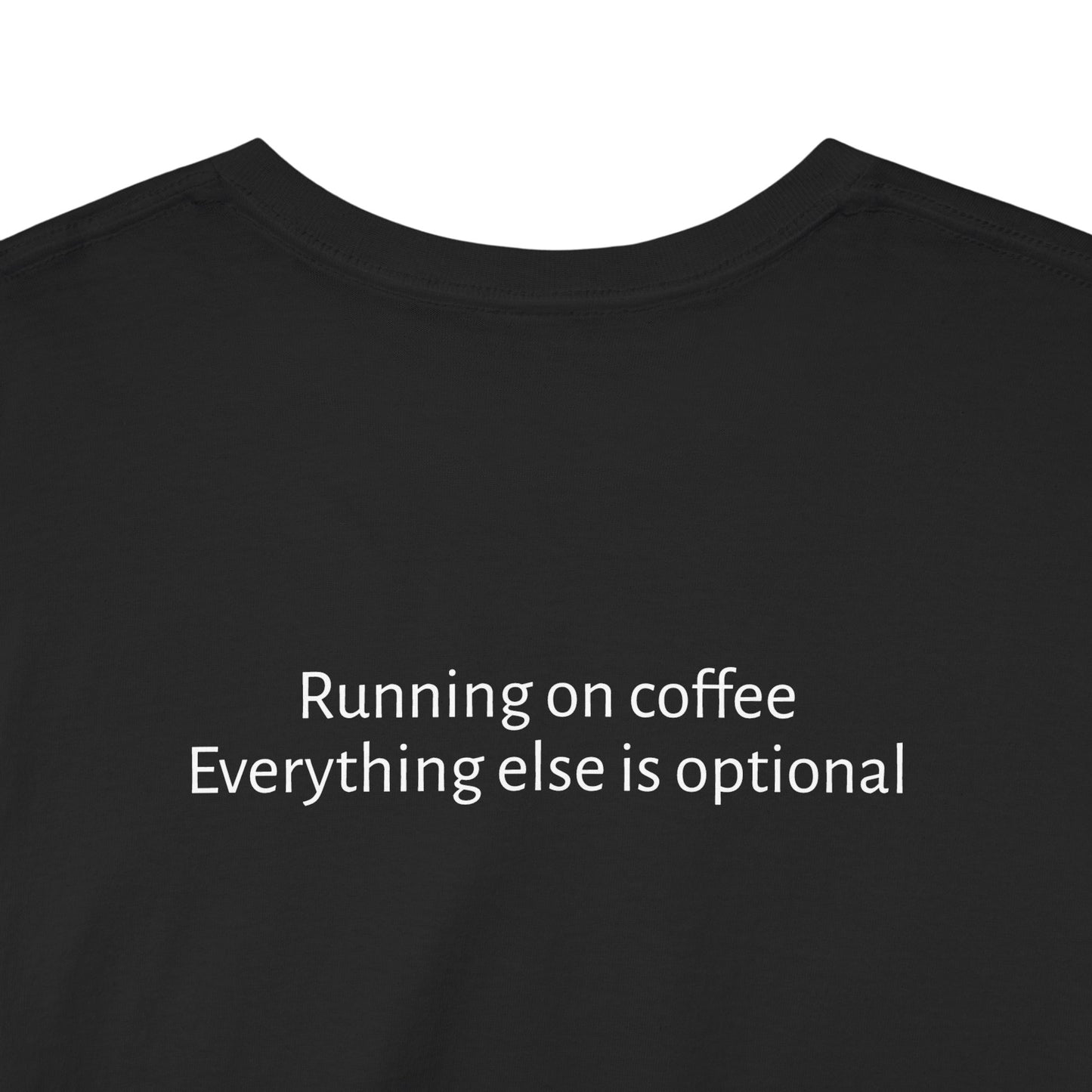 "Running on Coffee" Minimalist T-Shirt
