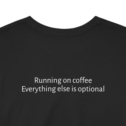 "Running on Coffee" Minimalist T-Shirt