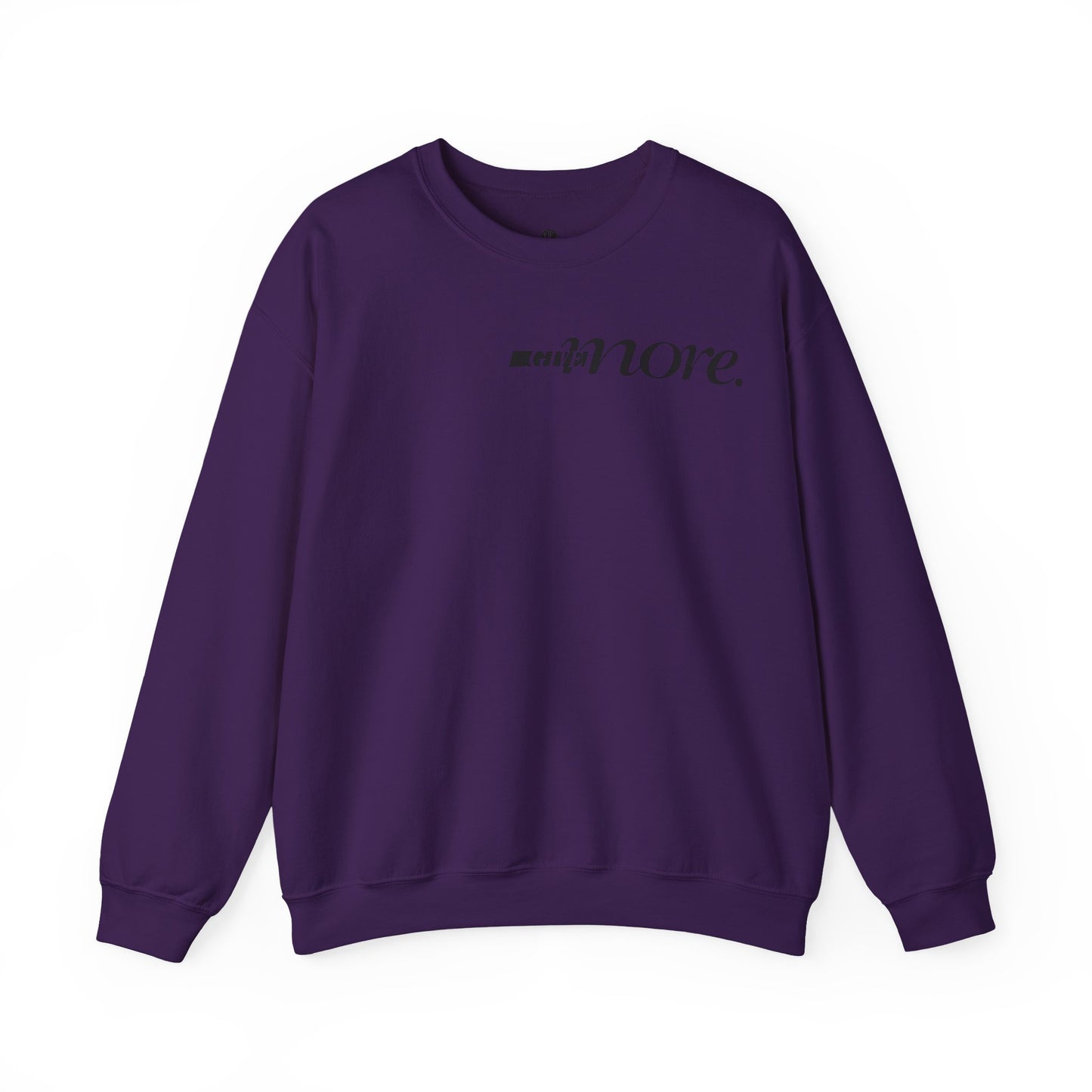 Minimal "Give More."  Crewneck Sweatshirt