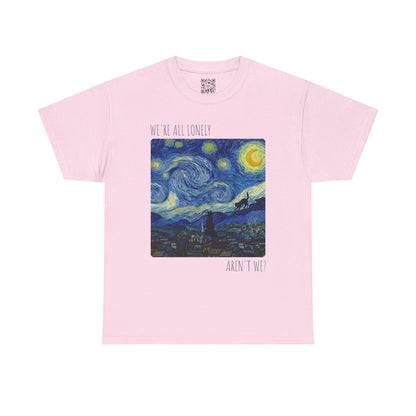 'We Are All Lonely' Vintage Van Gogh Style T-Shirt