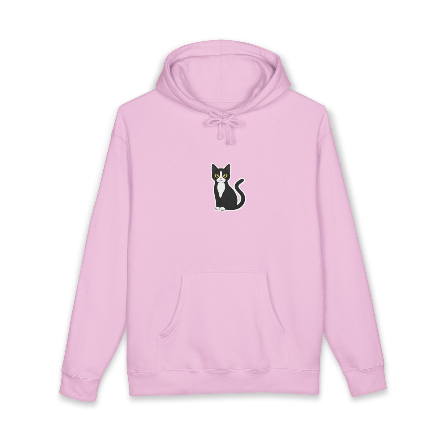 Minimal Cat Graphic Hoodie
