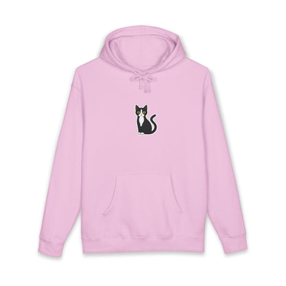 Minimal Cat Graphic Hoodie