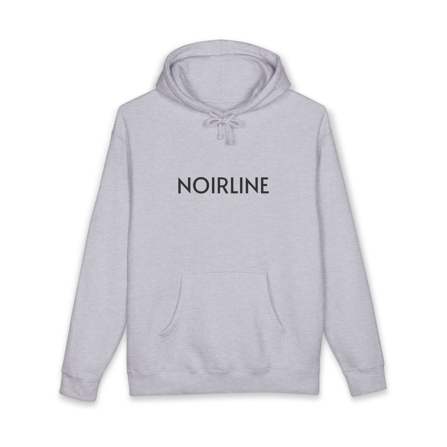 Noirline Hoodie — White Graphic Hoodie with 'NOIRLINE' Front Text
