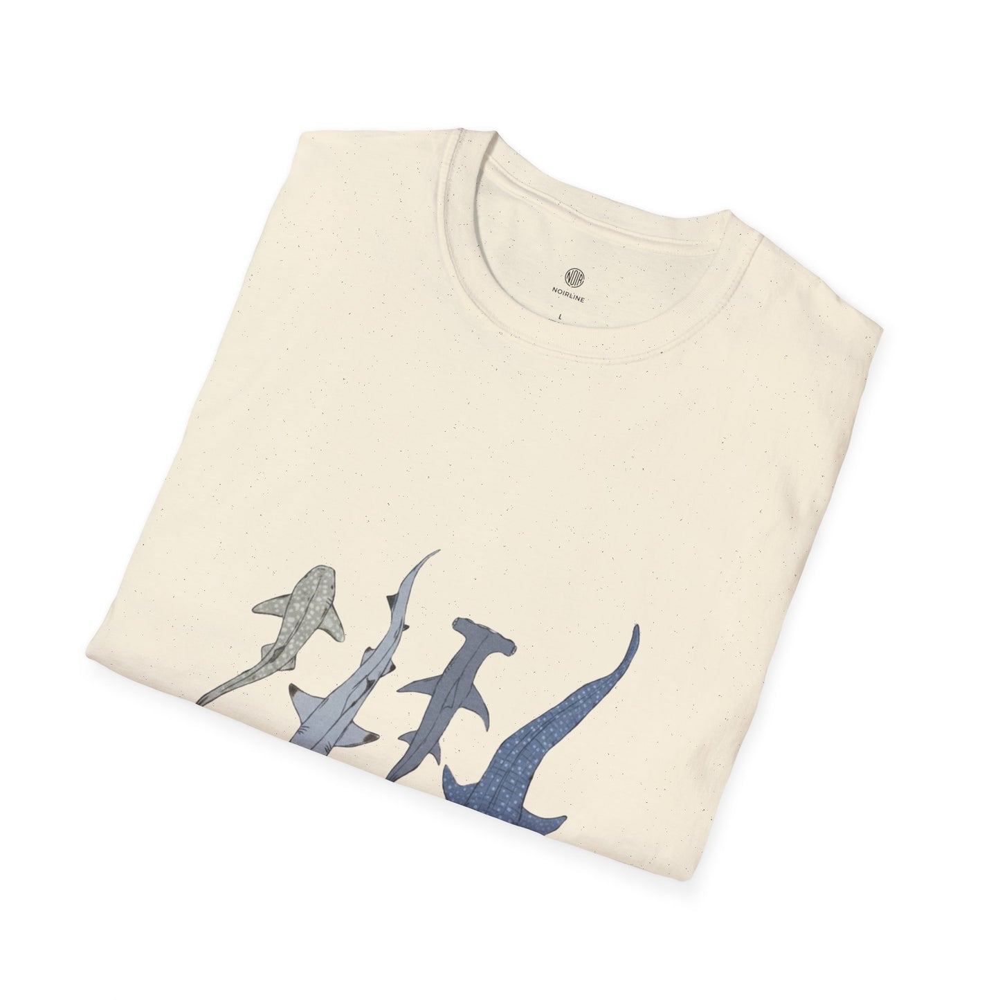 Shark Silhouette Tee - Coastal Ocean Wildlife Graphic T-Shirt