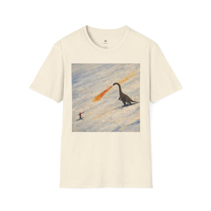 Whimsical Fire-Breathing dinosaur T-Shirt