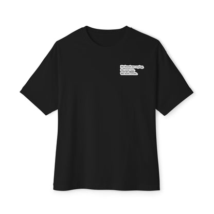 We both cried Minimalist White Boxy Tee