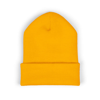 Daisy Embroidered Cuffed Beanie