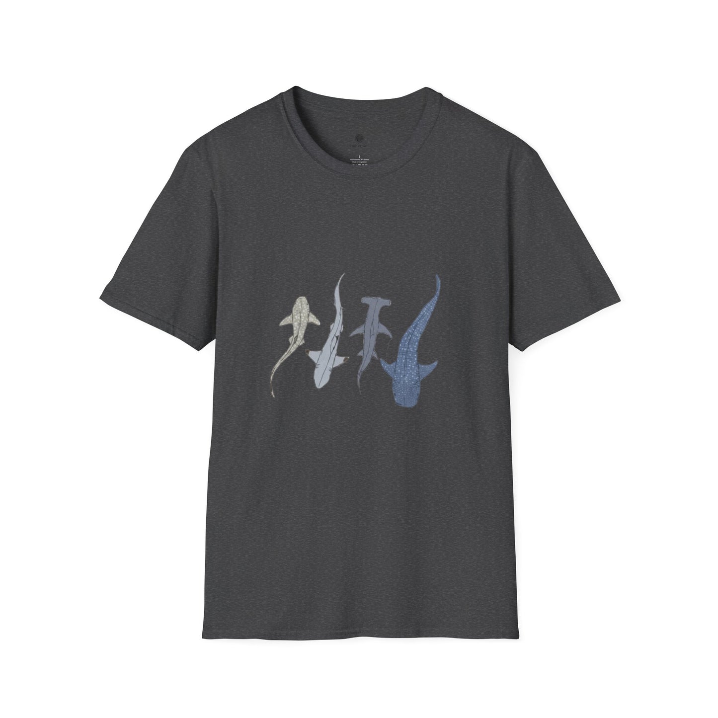 Shark Silhouette Tee - Coastal Ocean Wildlife Graphic T-Shirt