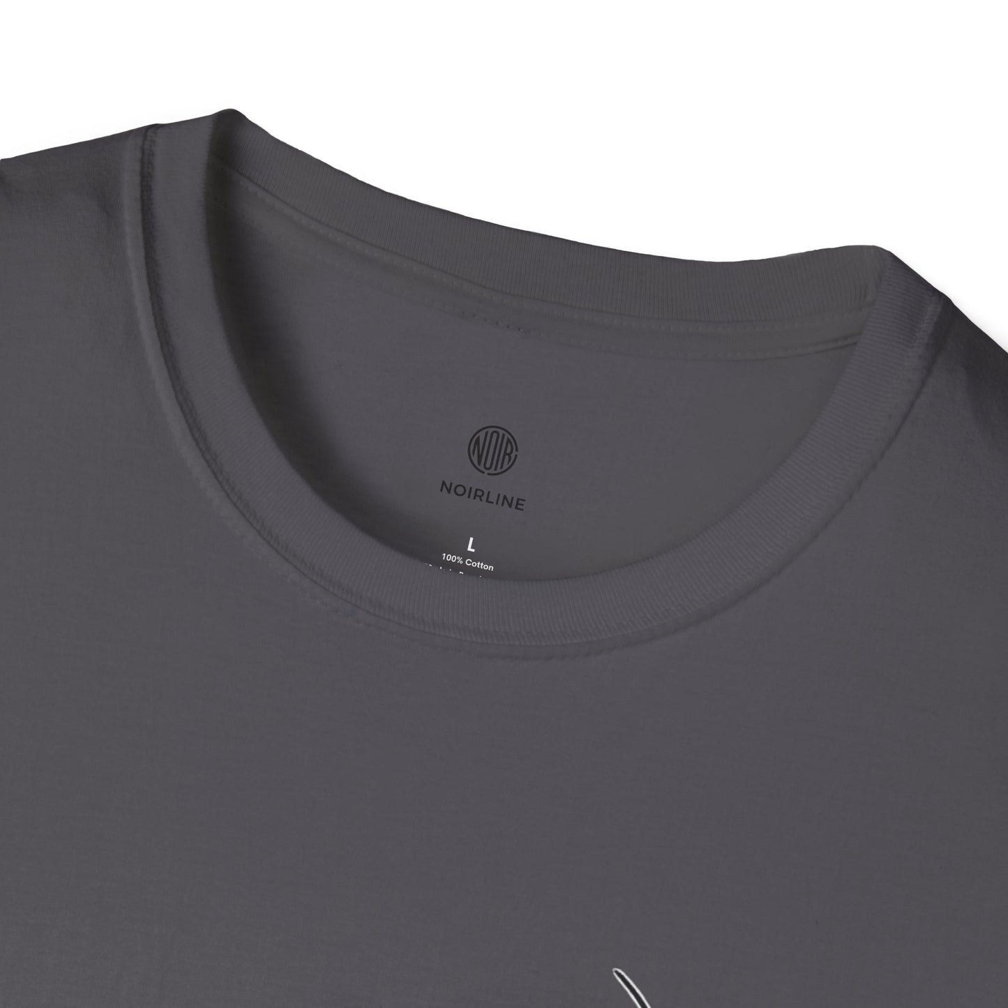 Abstract Line Art Vase T-Shirt — Minimalist Floral Face Graphic