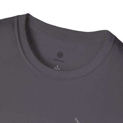 Abstract Line Art Vase T-Shirt — Minimalist Floral Face Graphic