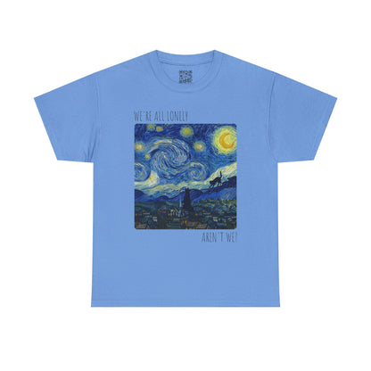 'We Are All Lonely' Vintage Van Gogh Style T-Shirt