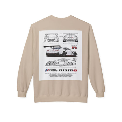 NISMO GT-R Illustration Crewneck Sweatshirt — "I don't chase trophies, I chase the feeling"