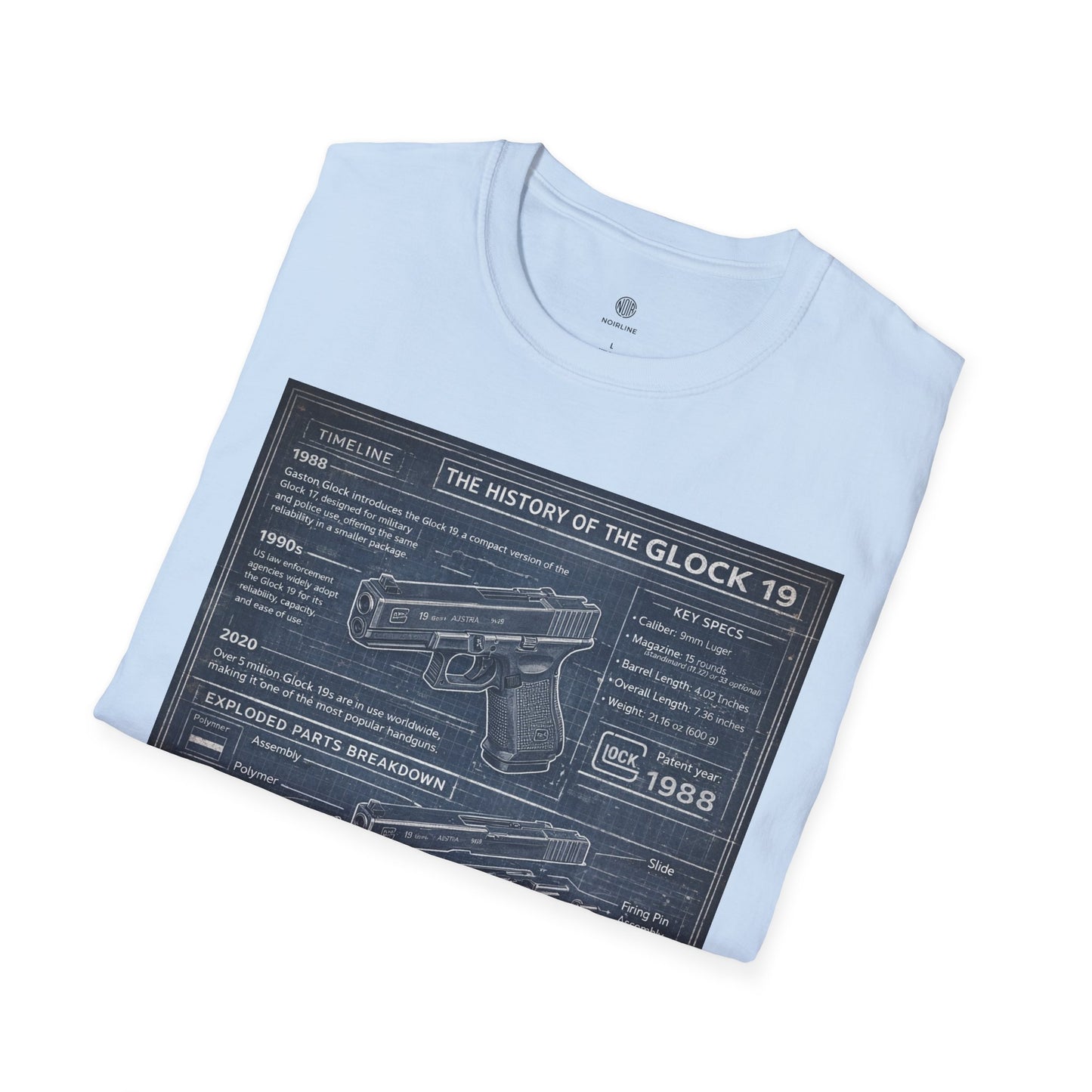 Glock 19 Blueprint T-Shirt