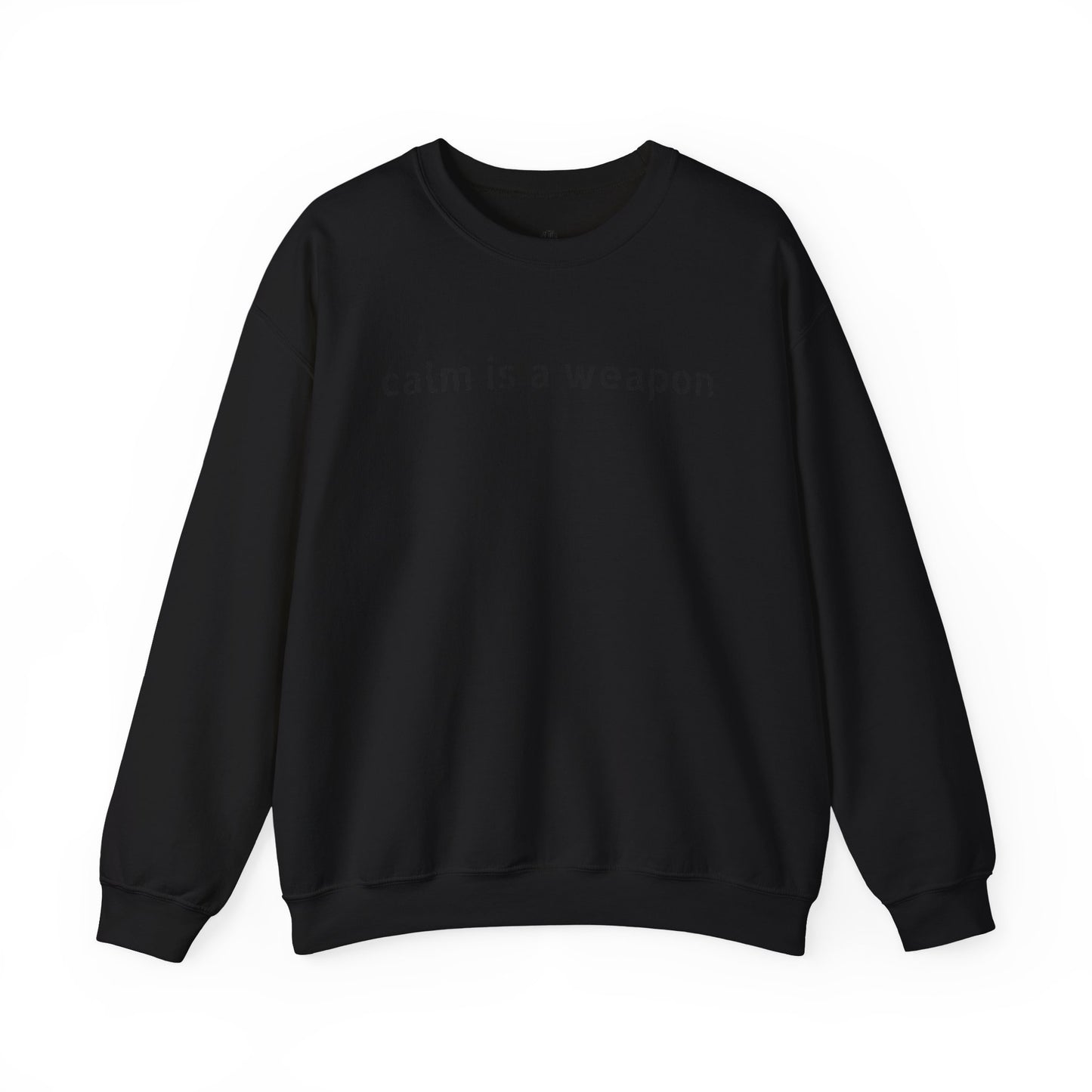 Calm Is a Weapon Sweatshirt — Starry Night Rose Graphic Crewneck