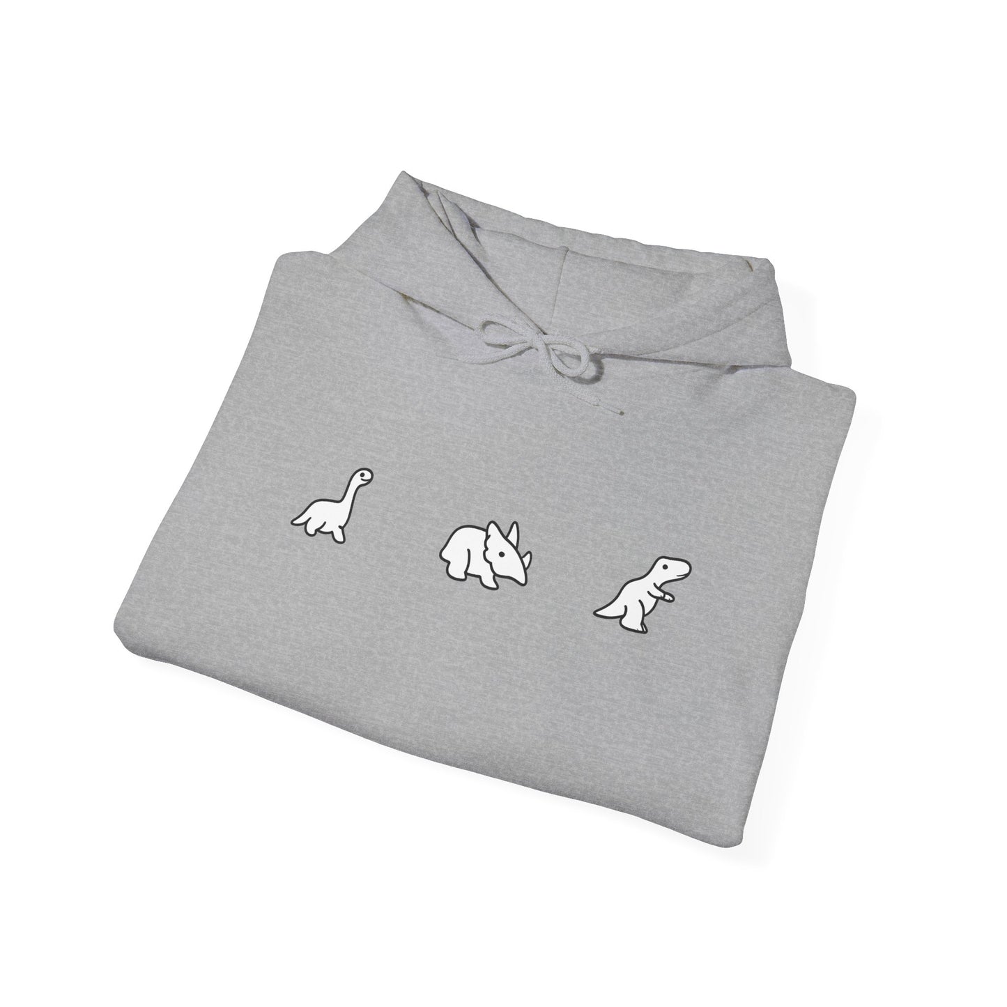 Minimal Dinosaur Trio Hoodie