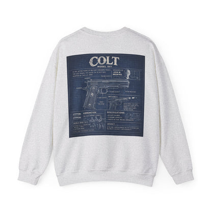 Colt 1911 Blueprint Crewneck Sweatshirt