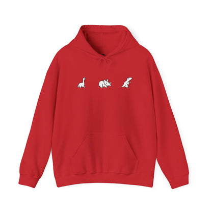 Minimal Dinosaur Trio Hoodie