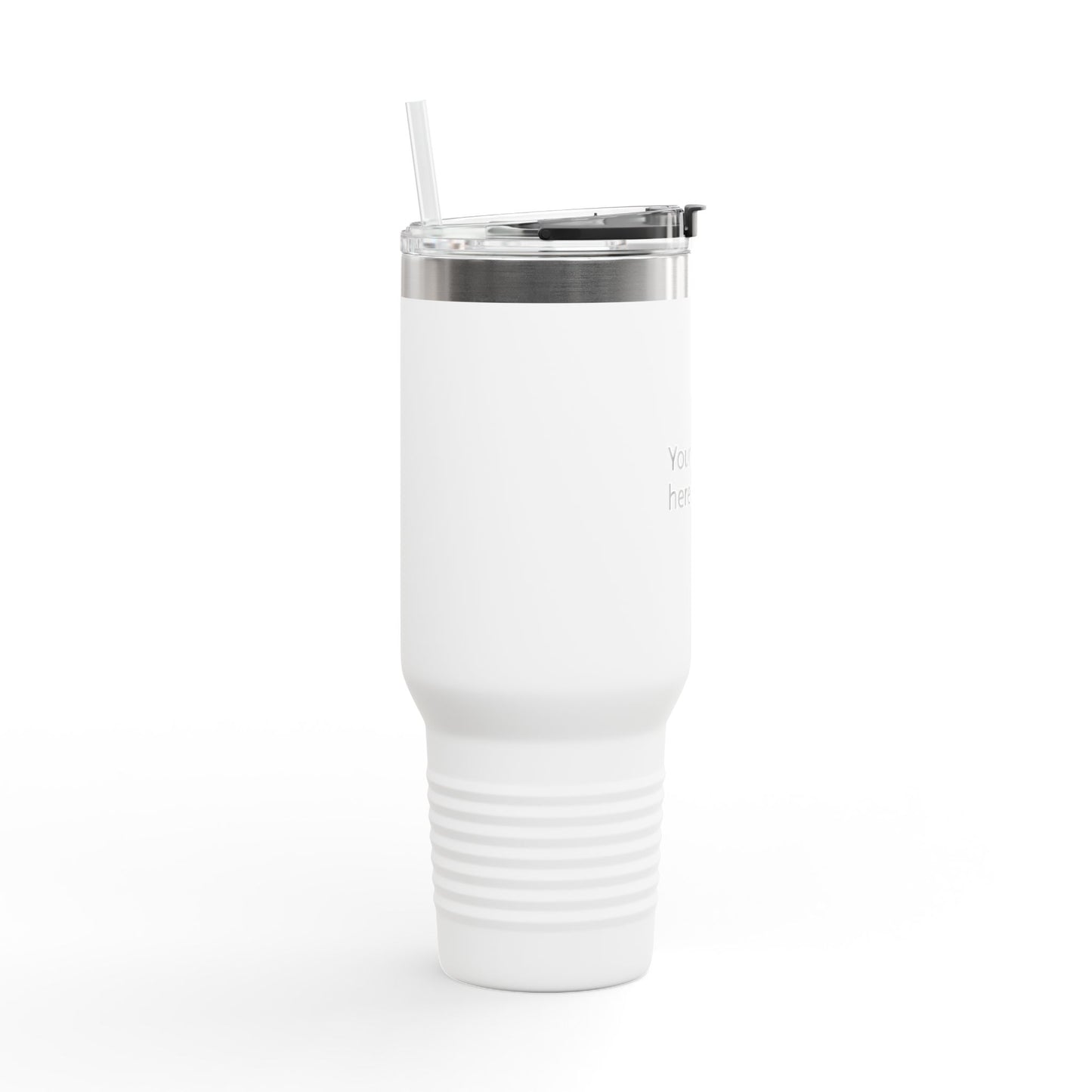 40oz Insulated Travel Mug – Double-Wall Stainless Tumbler with Straw & Handle