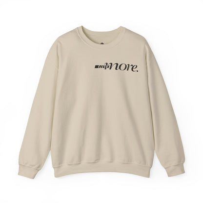 Minimal "Give More."  Crewneck Sweatshirt