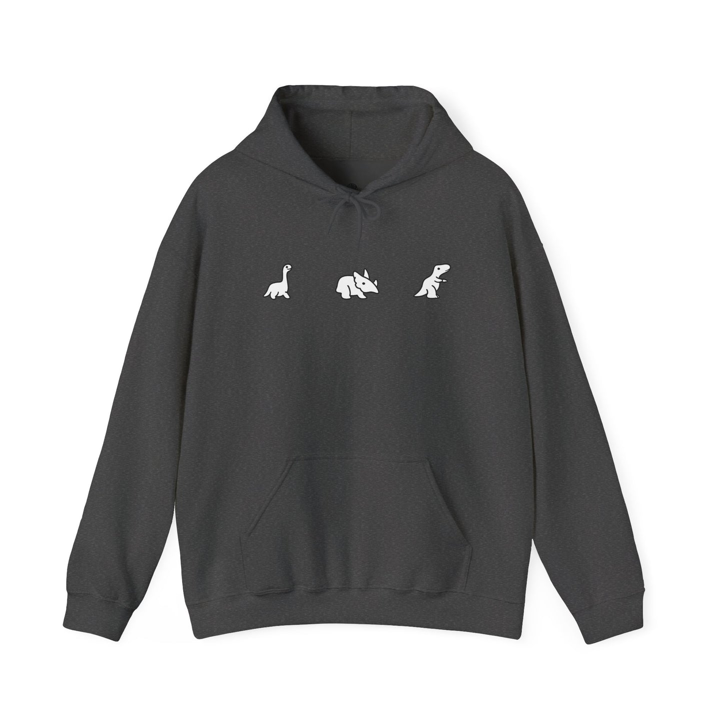 Minimal Dinosaur Trio Hoodie