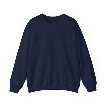 Calm Is a Weapon Sweatshirt — Starry Night Rose Graphic Crewneck