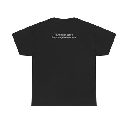 "Running on Coffee" Minimalist T-Shirt