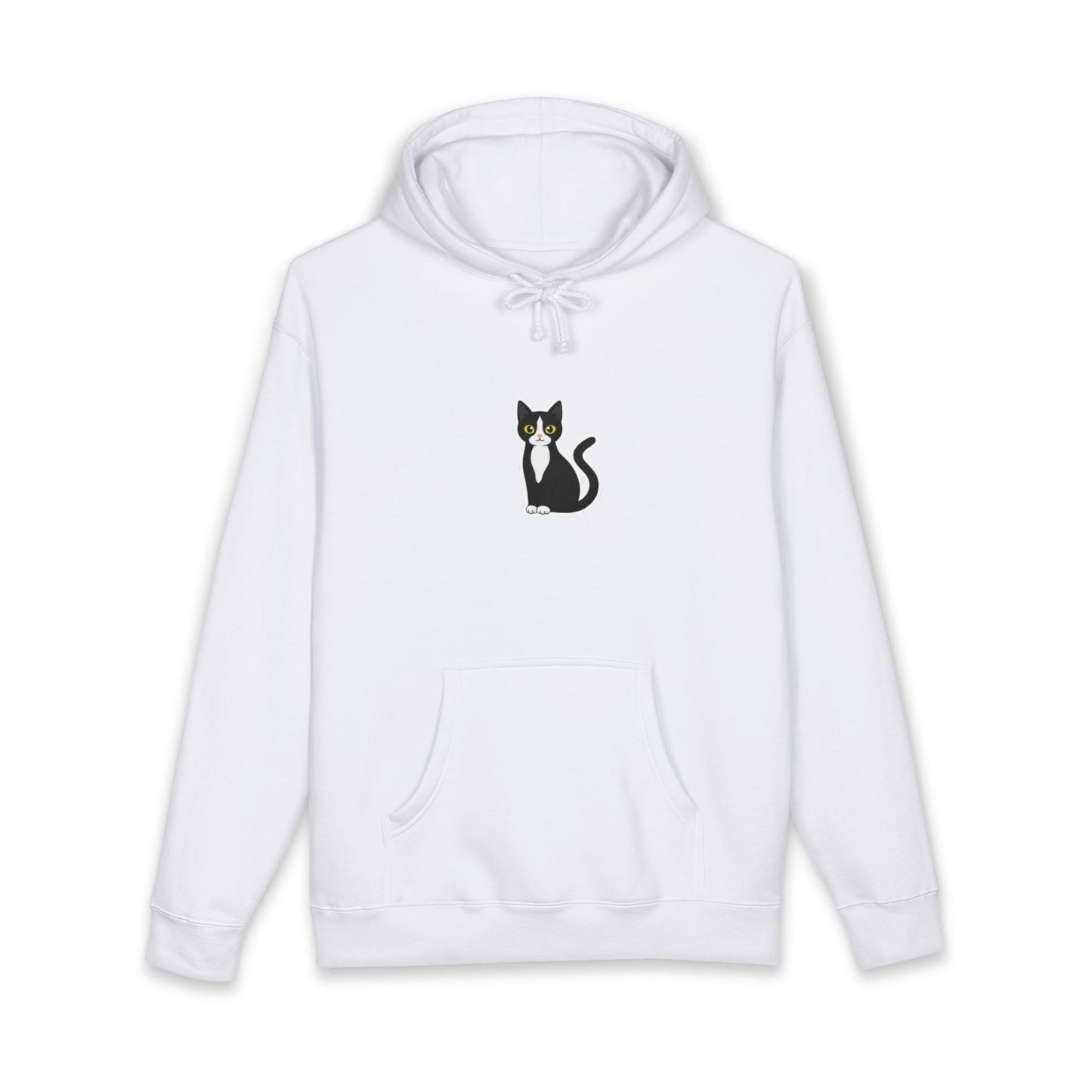 Minimal Cat Graphic Hoodie