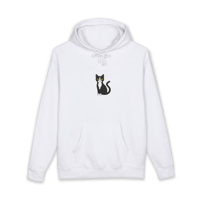 Minimal Cat Graphic Hoodie