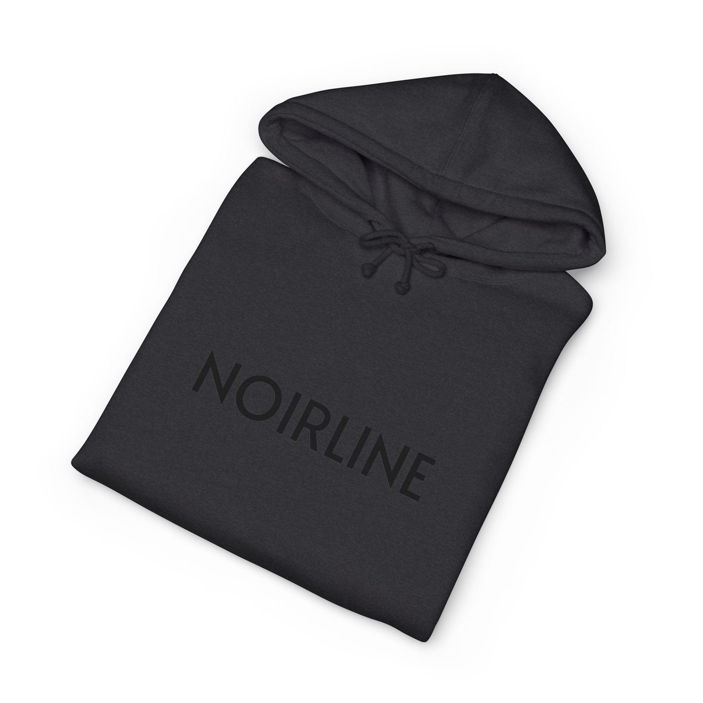Noirline Hoodie — White Graphic Hoodie with 'NOIRLINE' Front Text