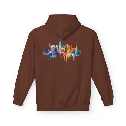 New York Skyline Watercolor Hoodie