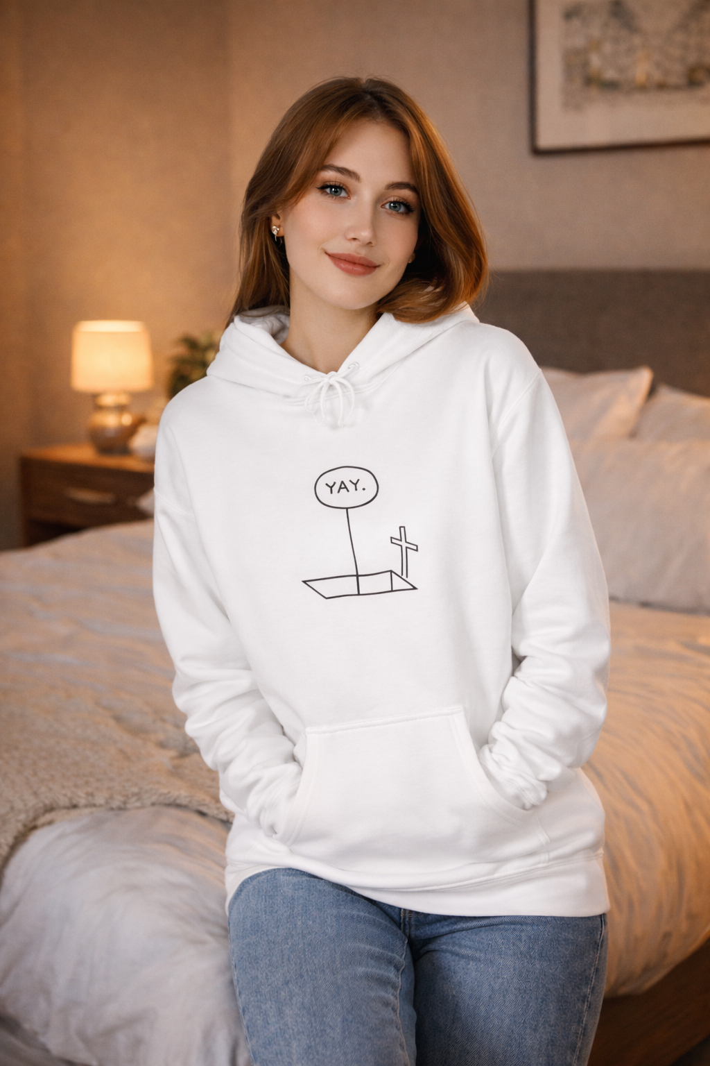Minimal Yay Hoodie