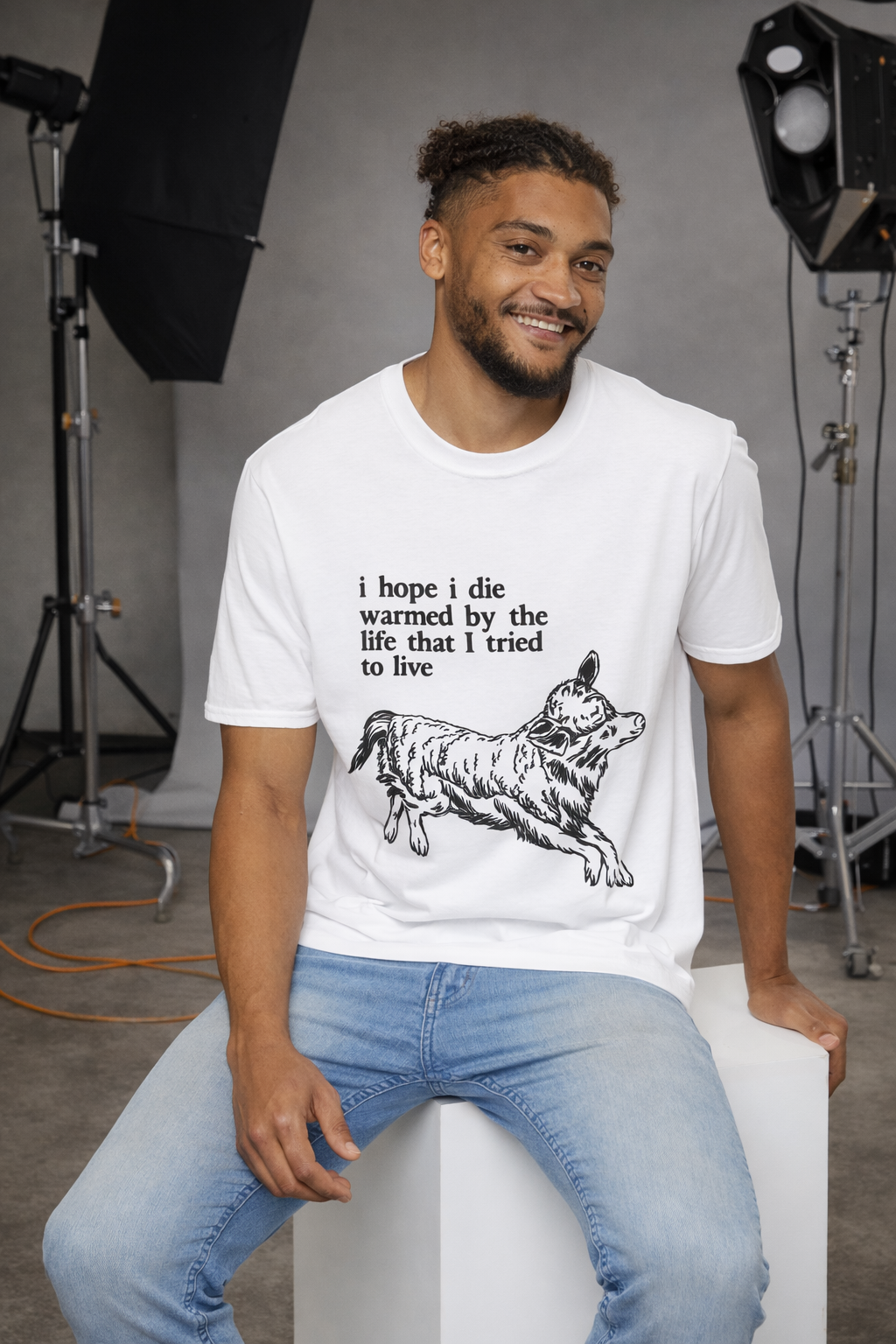 "I Hope I Die Warmed by the Life That I Tried to Live" T-Shirt