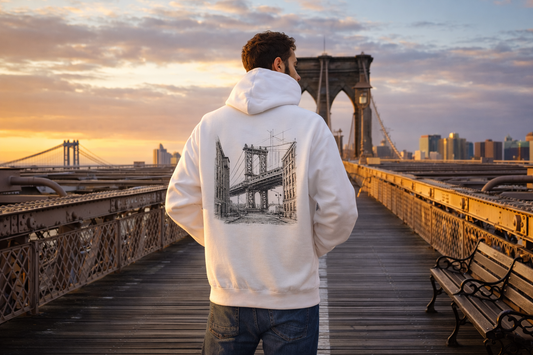 Brooklyn Bridge Sketch Hoodie