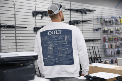 Colt 1911 Blueprint Crewneck Sweatshirt