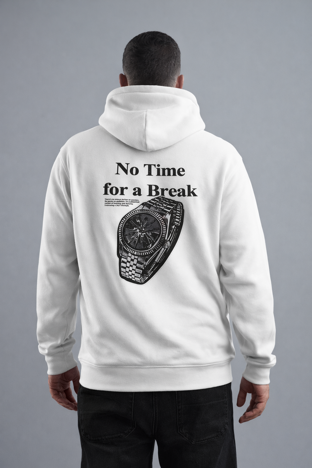 “No Time for a Break”  Full-Zip Sweatshirt