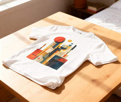 Abstract Geometric Cityscape T-Shirt